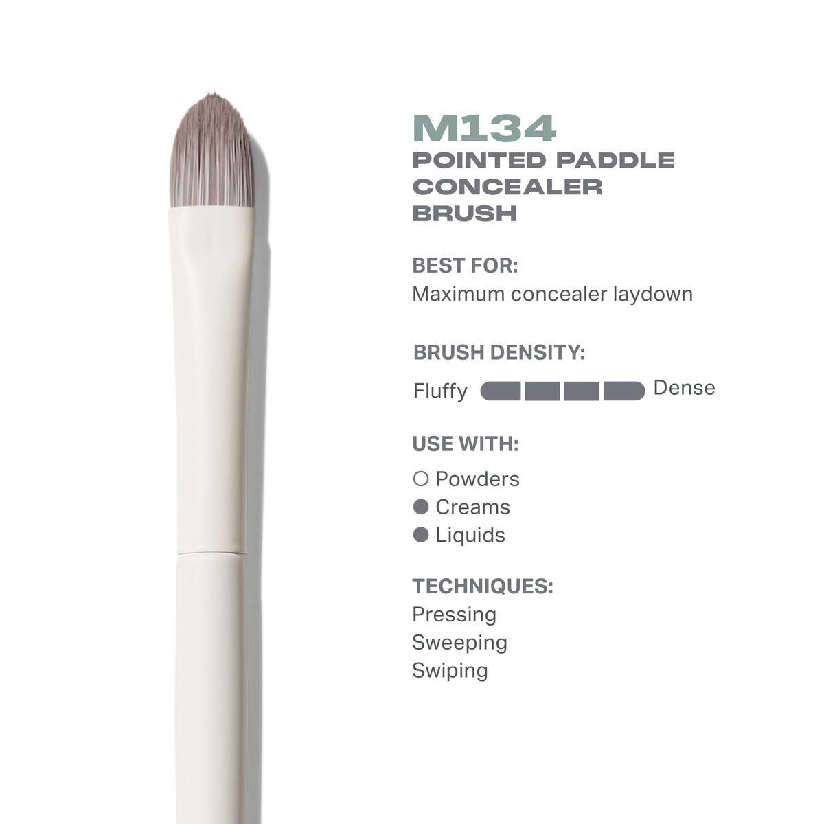 M134 Pointed Paddle Concealer Brush
