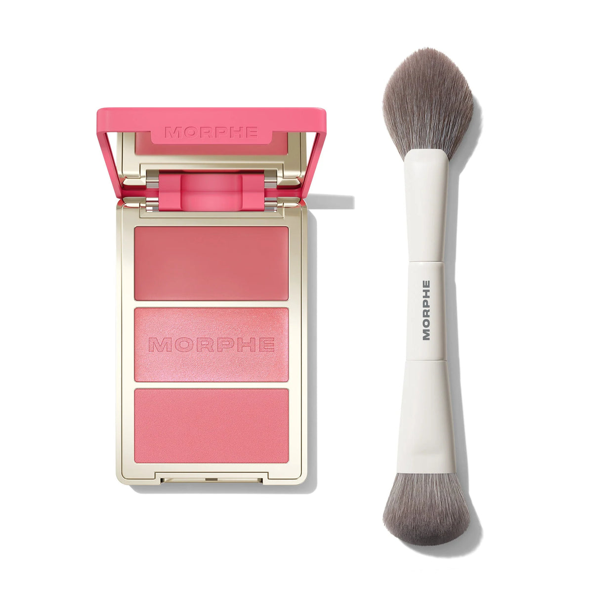 Cheek Thrills Trios + Dual-Ended Blush Brush