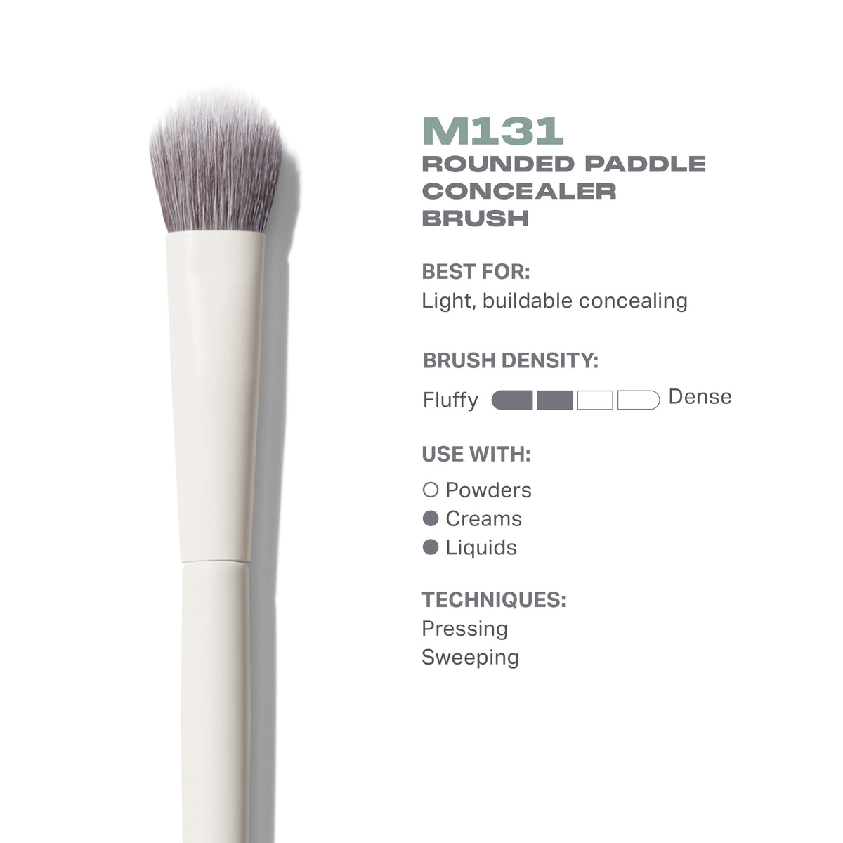 M131 Rounded Paddle Concealer Brush