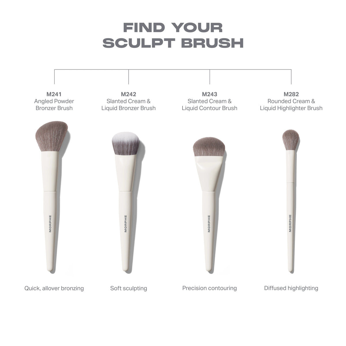 M282 Rounded Cream & Liquid Highlight Brush