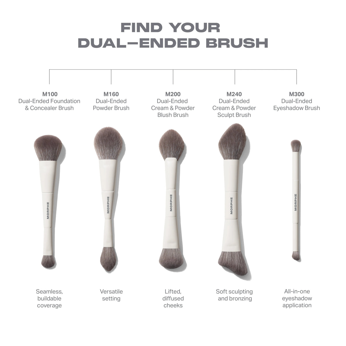 M300 Dual-Ended Eyeshadow Brush