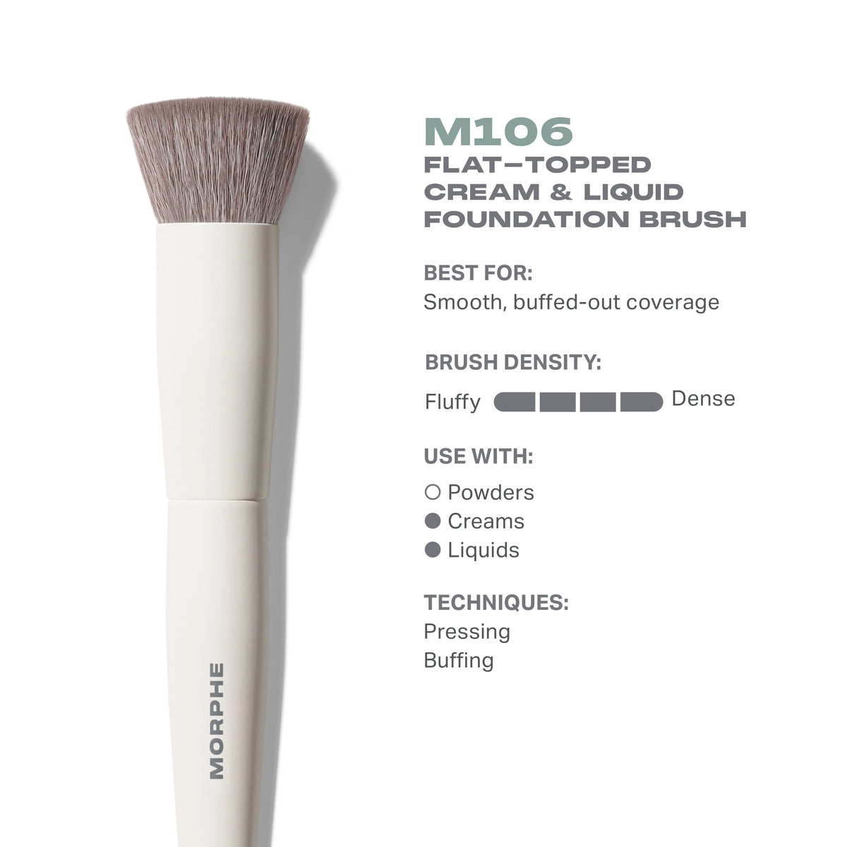 M106 Flat-Topped Foundation Brush