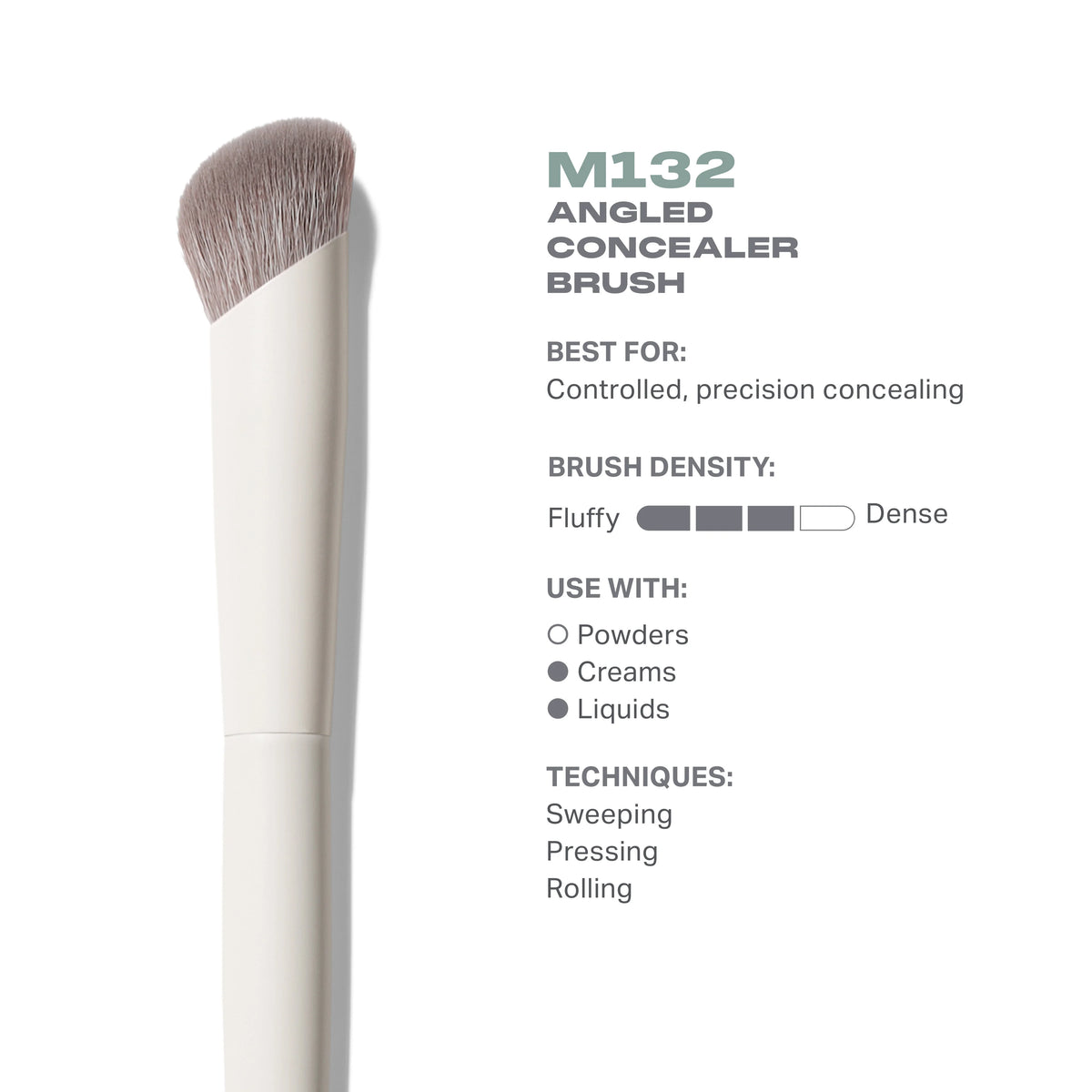 M132 Angled Concealer Brush