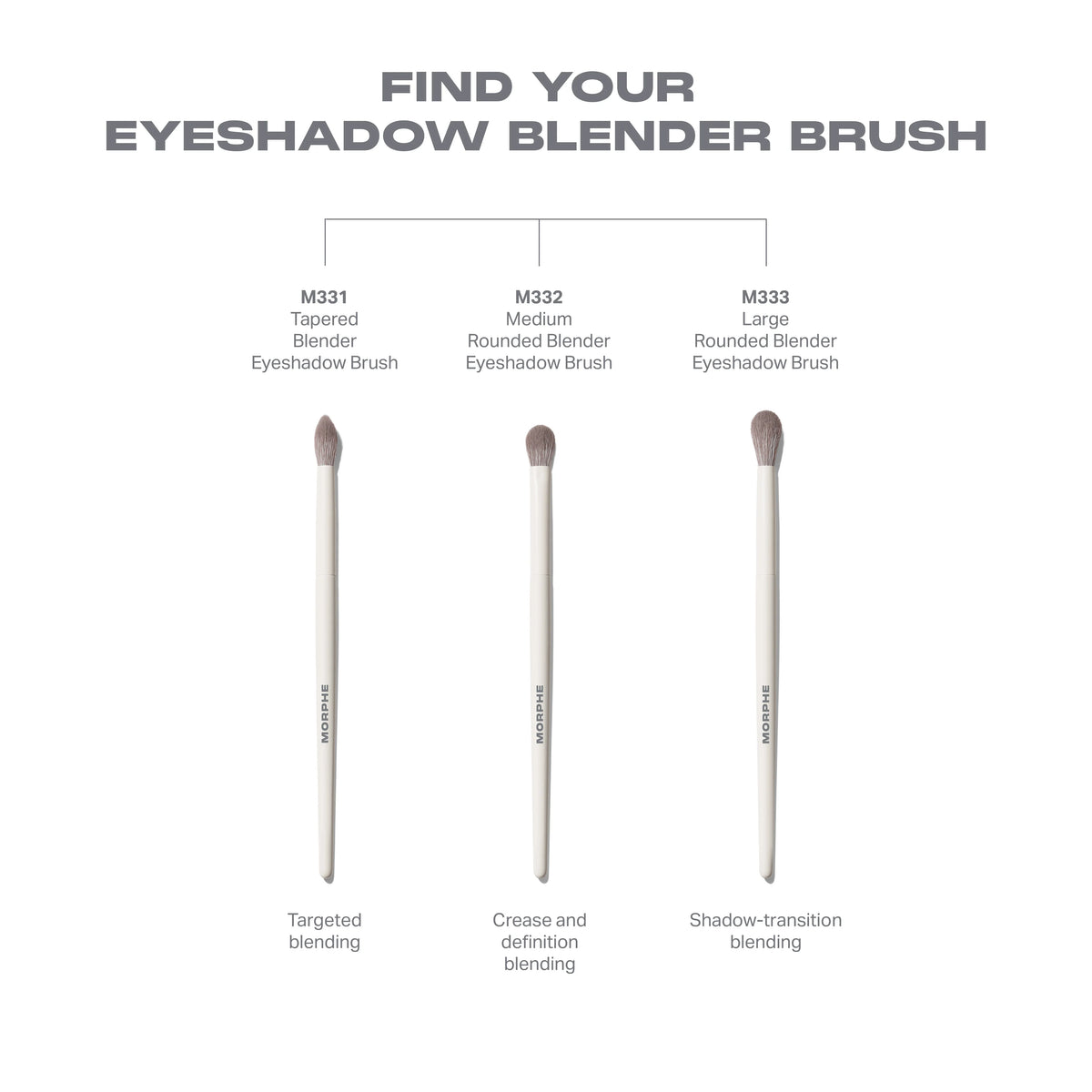 M332 Medium Rounded Blender Eyeshadow Brush