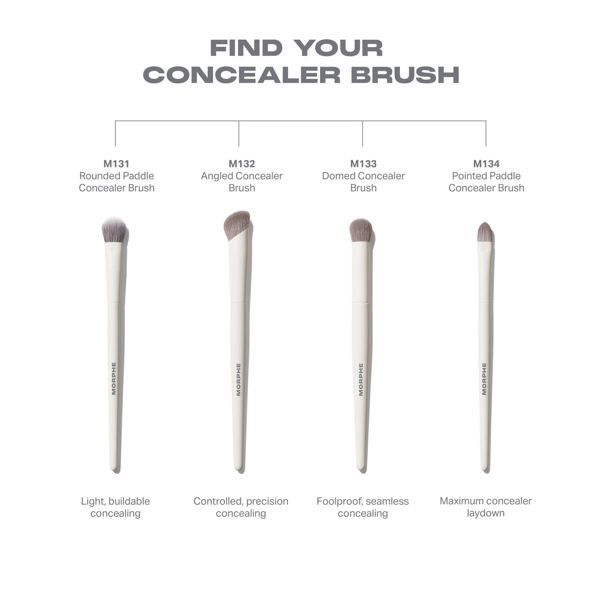 M131 Rounded Paddle Concealer Brush
