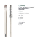 M401 Dual-Ended Angled Brow Brush & Spoolie