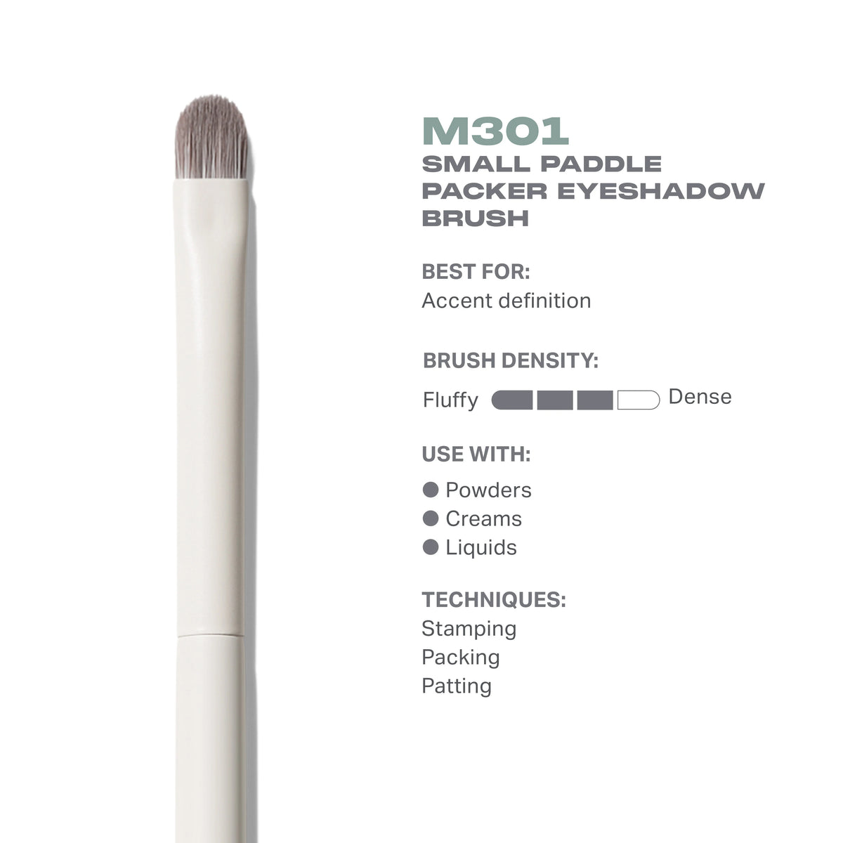 M301 Small Paddle Packer Eyeshadow Brush