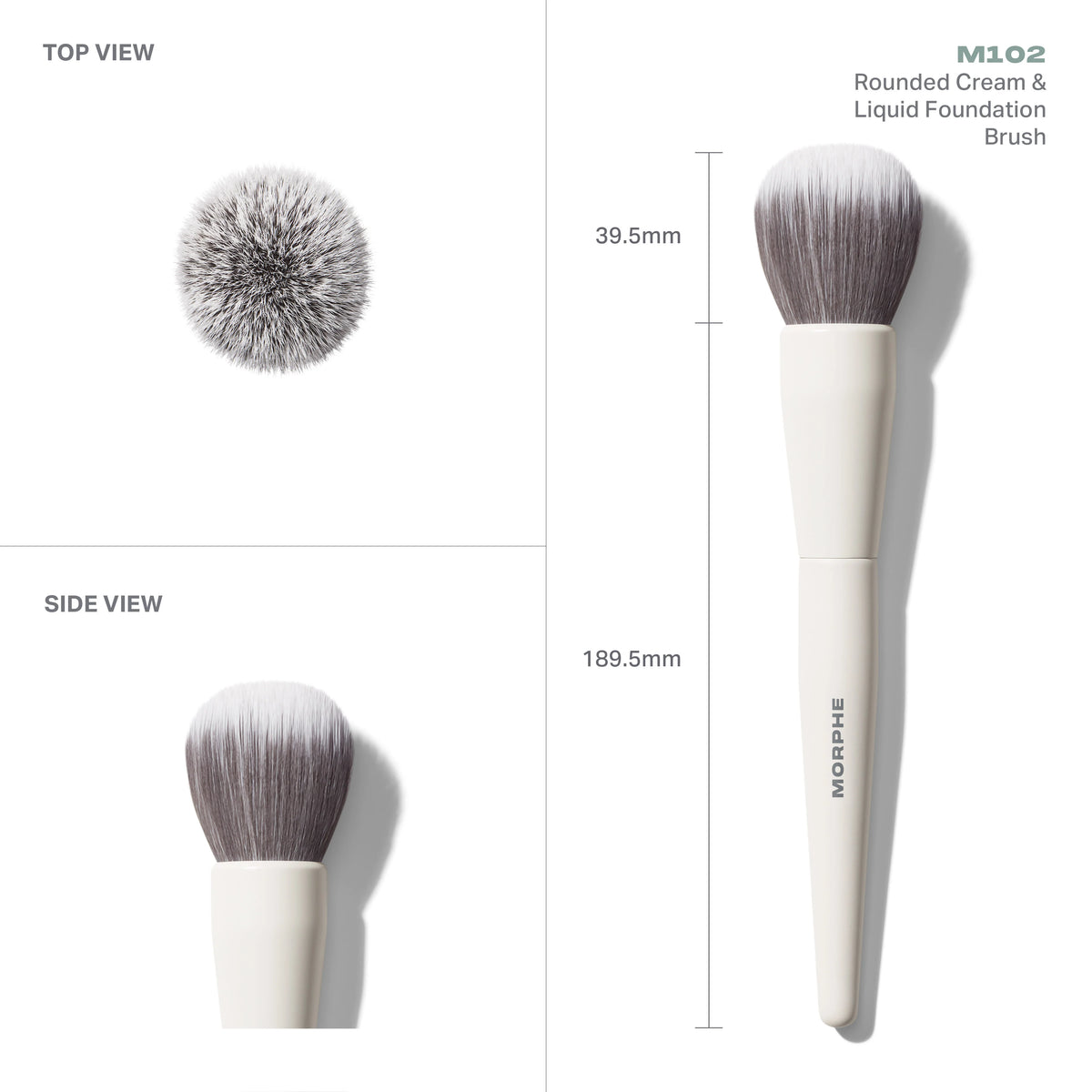 M102 Rounded Cream & Liquid Foundation Brush