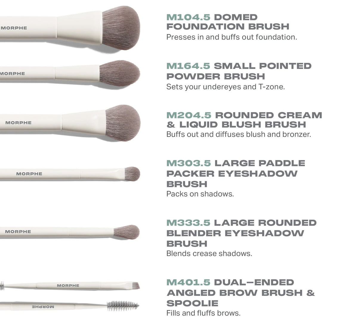 Along for the Glide 6-Piece Travel Brush Set